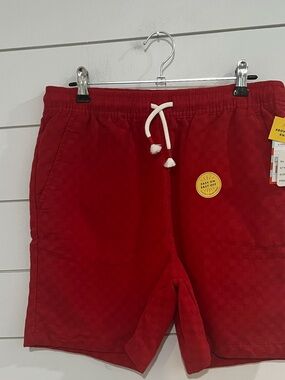 Cat & Jack Red Quilted Drawstring Boys' Shorts